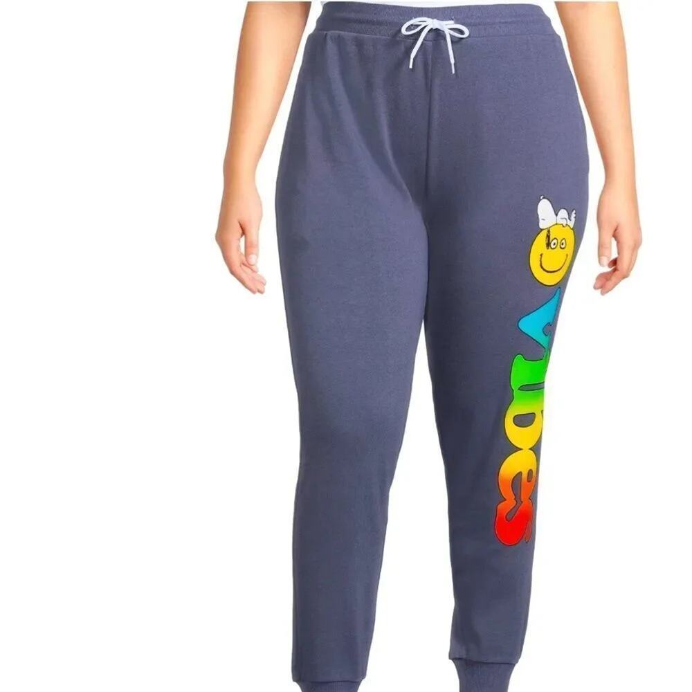 Peanuts Snoopy Vibes Pull On Jogger Sweatpants Size XXXL